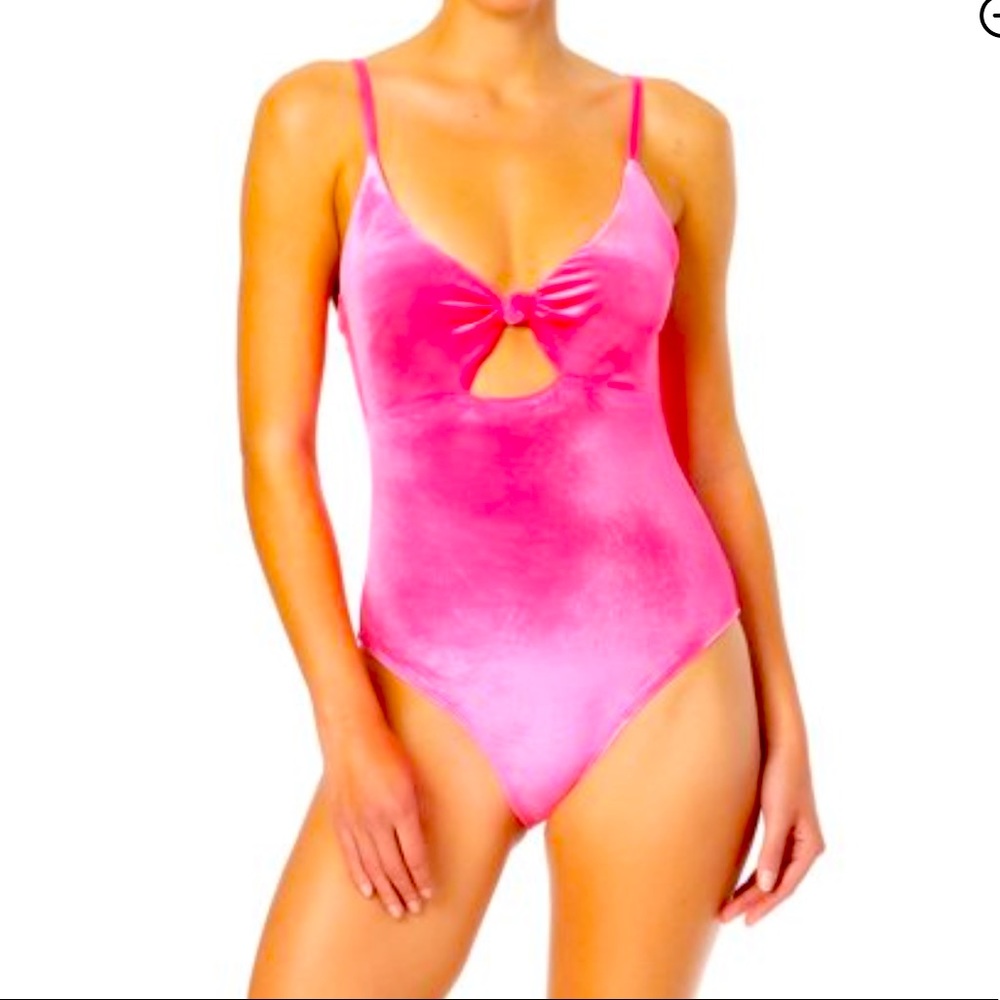 Pink Velvet Bikini